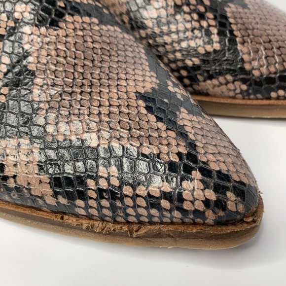 Lucky Brand Erreka pointed toe snake Skin shooties size 9 - Picture 4 of 11